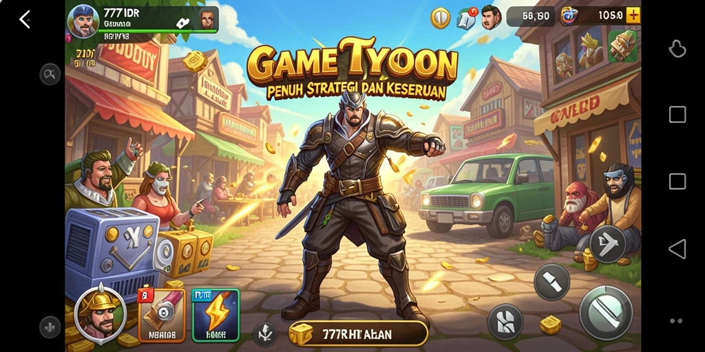 Gameplay <strong>777IDR</strong> yang menarik dalam pengelolaan bisnis Tycoon.