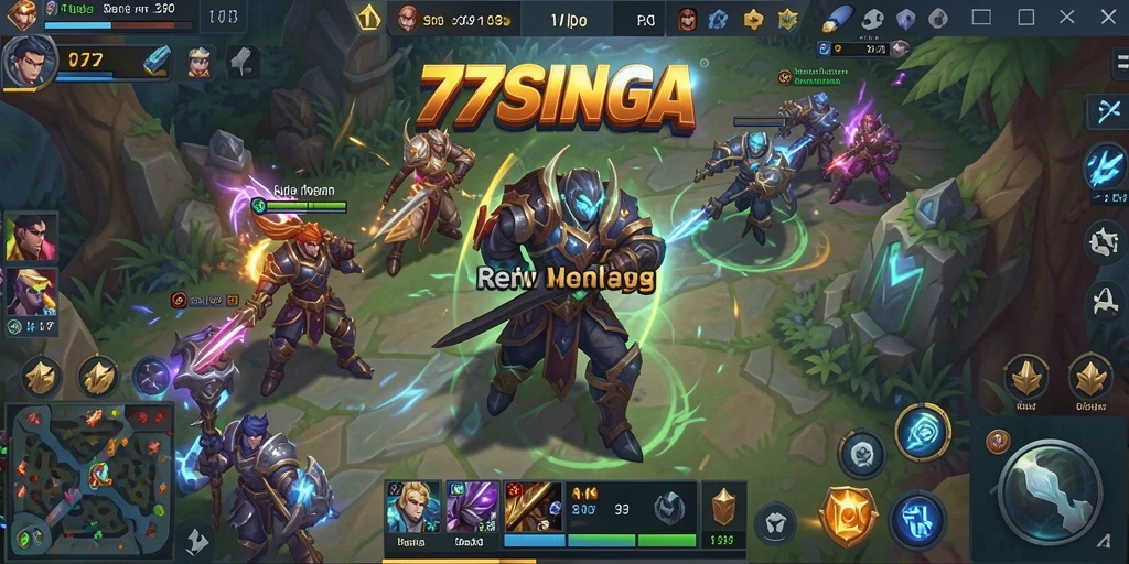Tampilan gameplay epik dari 77SINGA yang mendebarkan.
