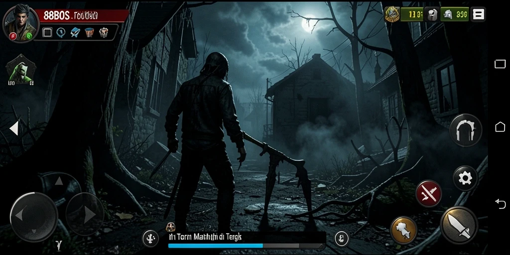 Screenshot menampilkan momen menegangkan dalam gameplay 88BOS.