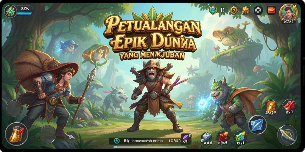 Tampilan gameplay seru dari petualangan di 8ZK.