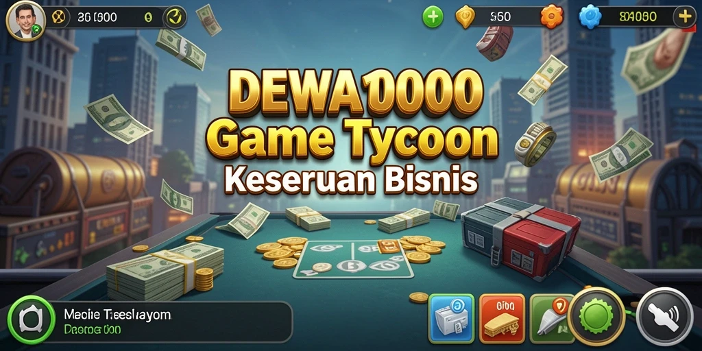 Tampilan gameplay DEWA1000 yang seru dan menantang di dunia Tycoon.